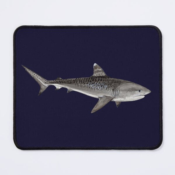 Item preview, TIGER SHARK-Galeocerdo cuvier (navy blue) designed and sold by BEATRIZ ABAITUA.