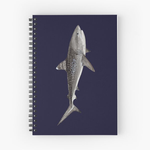 Item preview, TIGER SHARK-Galeocerdo cuvier (navy blue) designed and sold by BEATRIZ ABAITUA.