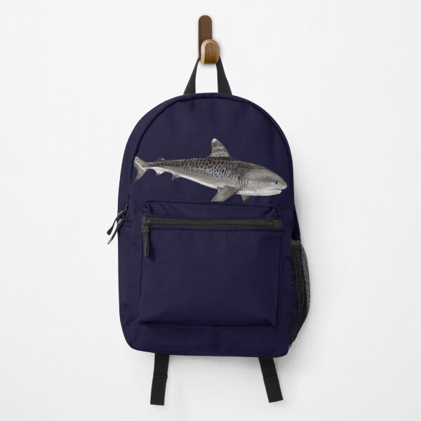 Item preview, TIGER SHARK-Galeocerdo cuvier (navy blue) designed and sold by BEATRIZ ABAITUA.