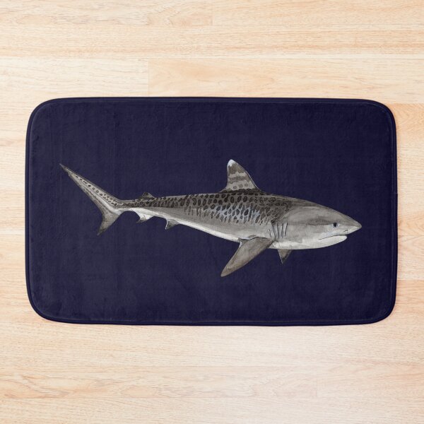 Item preview, TIGER SHARK-Galeocerdo cuvier (navy blue) designed and sold by BEATRIZ ABAITUA.