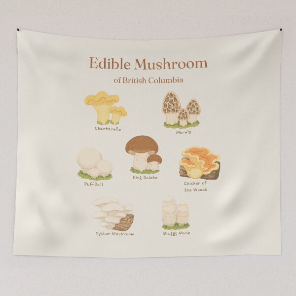 Item preview, Edible Mushroom Field Guide of British Columbia designed and sold by Gotta Geta Gato.
