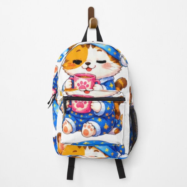 Item preview, Cute Sleepy Kitten With Hot Cocoa designed and sold by DailyDoodlesBySumbul.