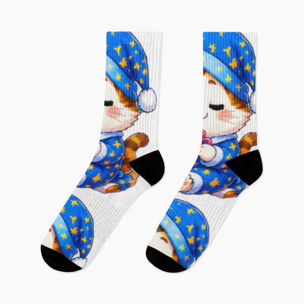 Item preview, Cute Sleepy Kitten With Hot Cocoa designed and sold by DailyDoodlesBySumbul.