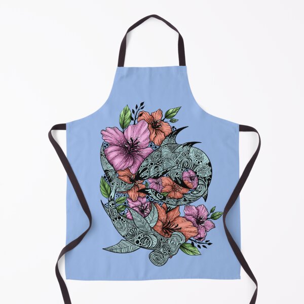 Item preview, Hibiscus Sharks designed and sold by MelsArtVentures.
