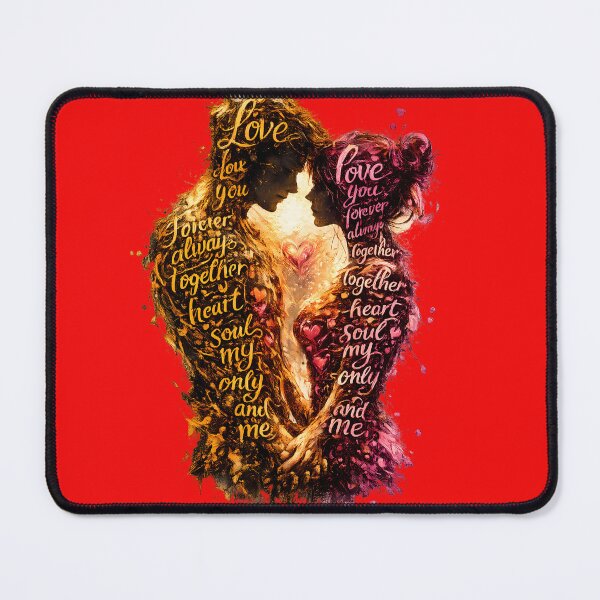 Item preview, Love Words Couple Impasto Art designed and sold by SupernovaNote.