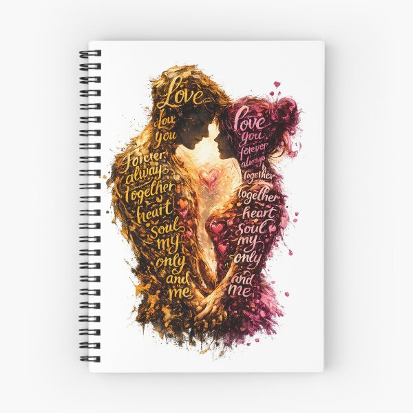 Item preview, Love Words Couple Impasto Art designed and sold by SupernovaNote.