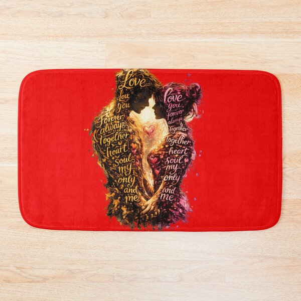 Item preview, Love Words Couple Impasto Art designed and sold by SupernovaNote.