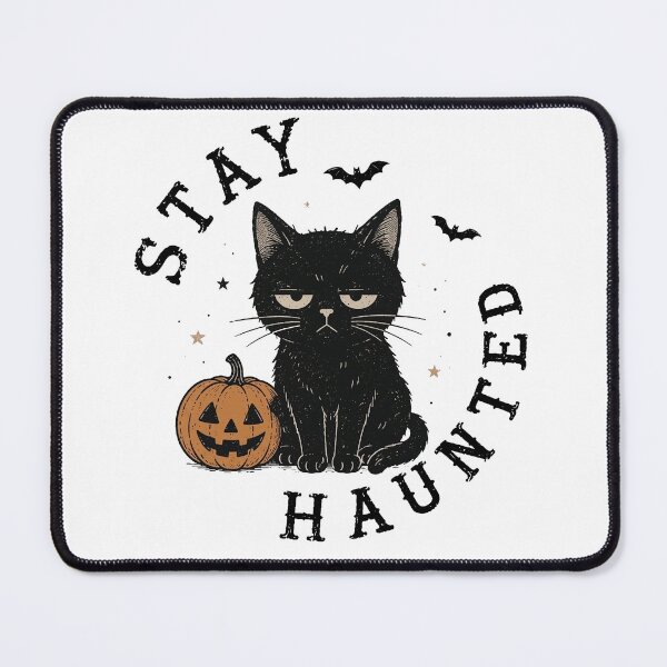 Item preview, Stay Haunted Black Cat Halloween designed and sold by gidel-sales.