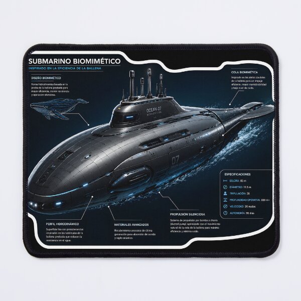 Item preview, Biomimetic Submarine – Nature's Silent Explorer designed and sold by FabricaD.