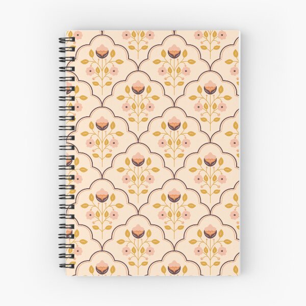 Item preview, Simple Folk Scalloped Floral Pattern designed and sold by Olive Lane Creative.