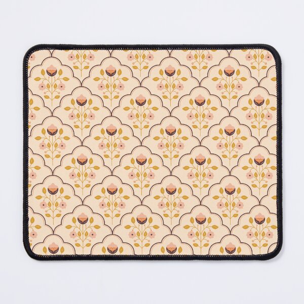 Item preview, Simple Folk Scalloped Floral Pattern designed and sold by Olive Lane Creative.