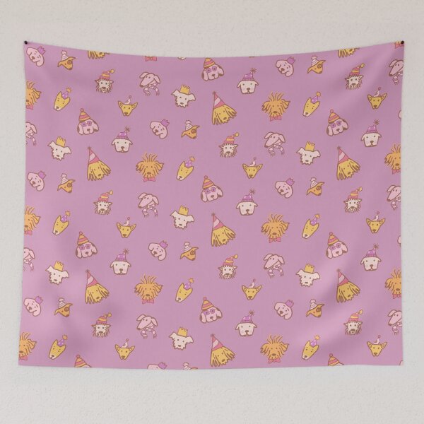 Item preview, Party dogs pattern designed and sold by SaryandSaff.