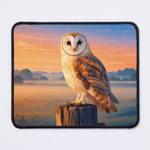 Item preview, Western Barn Owl Retro Style Digital Art designed and sold by kakarikihill.