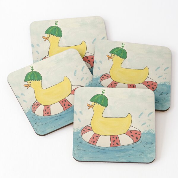 Item preview, watermelon duck designed and sold by SEAutiful.