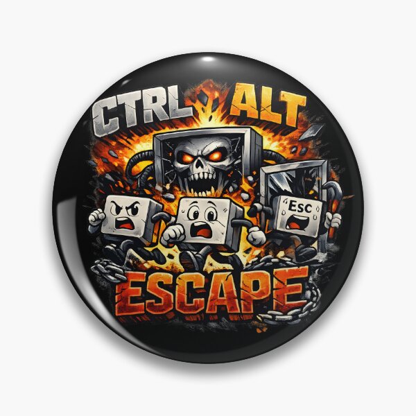 Item preview, Ctrl Alt Escape Funny Programmer T-Shirt designed and sold by darkan1.