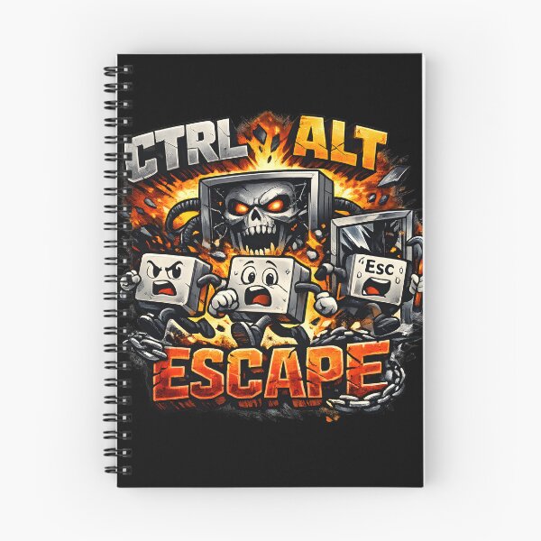 Artikelvorschau, Lustiges Programmierer-T-Shirt mit Strg-Alt-Escape-Motiv entworfen und verkauft von darkan1.