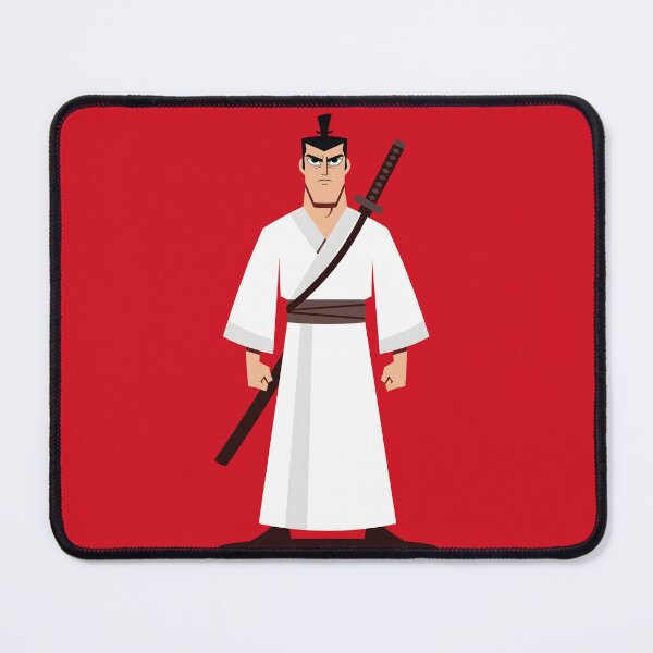 Item preview, Samurai Jack White Robe Katana Sword Cartoon Art designed and sold by Enea Kelo.