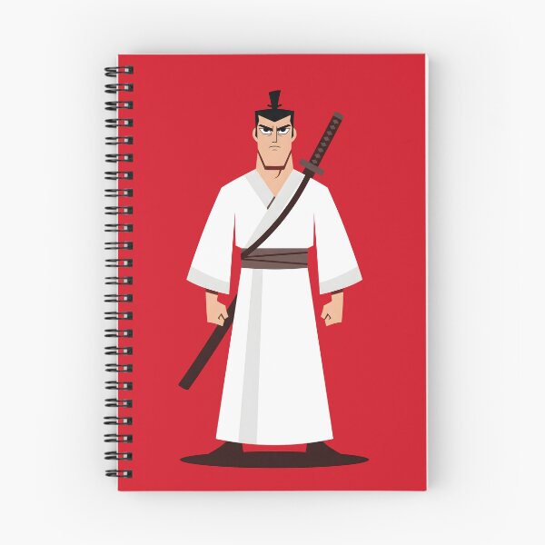 Item preview, Samurai Jack White Robe Katana Sword Cartoon Art designed and sold by Enea Kelo.