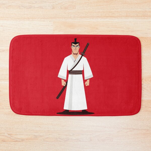 Item preview, Samurai Jack White Robe Katana Sword Cartoon Art designed and sold by Enea Kelo.