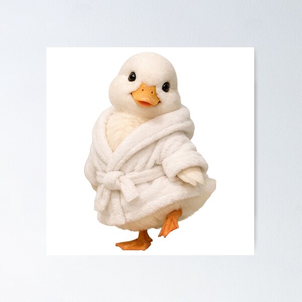 Item preview, Bathrobe Call Duck designed and sold by Sillytoe.