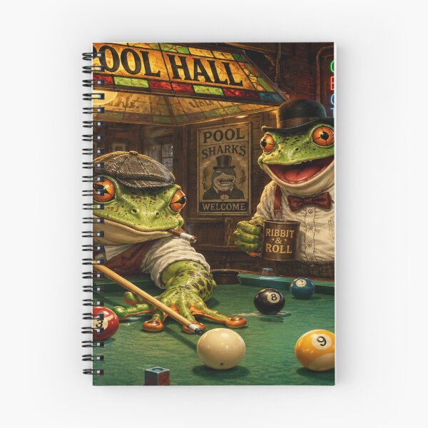 Item preview, Frogs Playing Pool designed and sold by DazzleKitty.