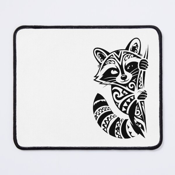 Item preview, Cute Tribal Raccoon Peeking Around the Corner designed and sold by Xthes.