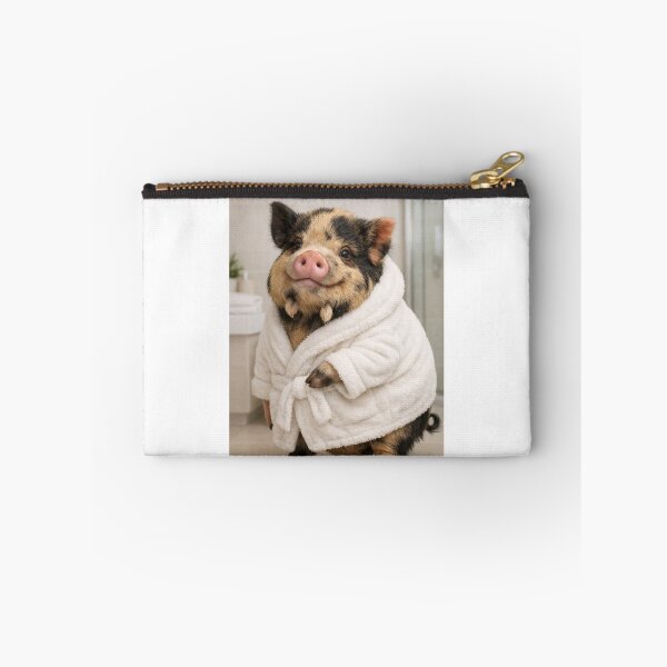 Item preview, Cozy Bathrobe Kunekune Pig designed and sold by Sillytoe.