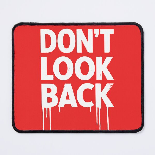 Item preview, Don't Look Back Minimalist White Distressed Text Art designed and sold by Enea Kelo.