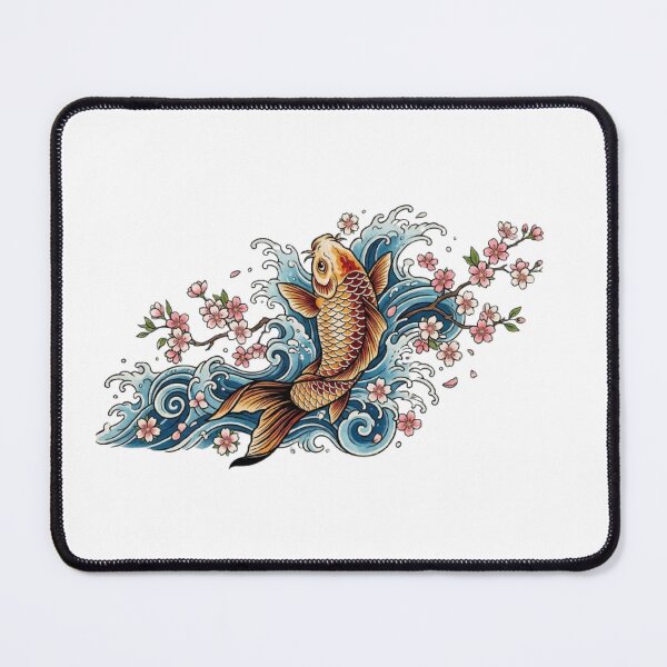 Item preview, Japanese Koi Fish T-Shirt Cherry Blossom Art designed and sold by Faisal  Shah.