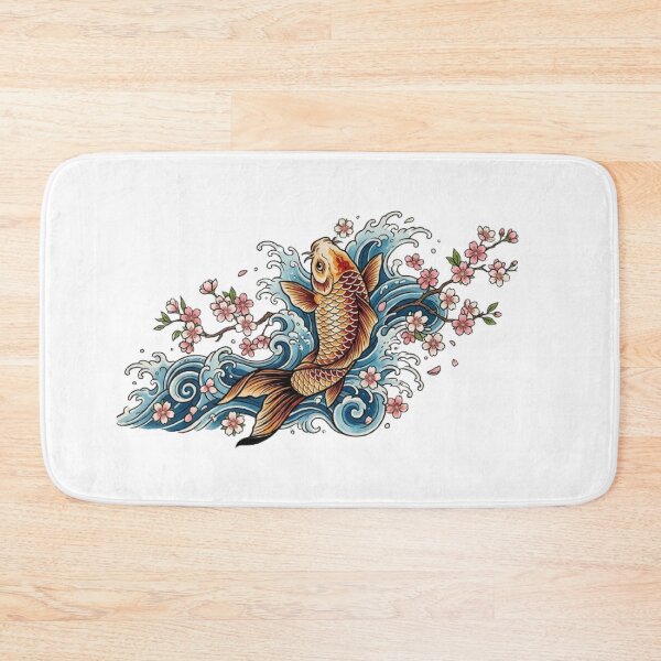 Item preview, Japanese Koi Fish T-Shirt Cherry Blossom Art designed and sold by Faisal  Shah.