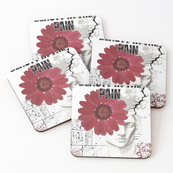 Item preview, Beauty In The Pain Red Flower Aesthetic designed and sold by AhmadAnnaPrints.