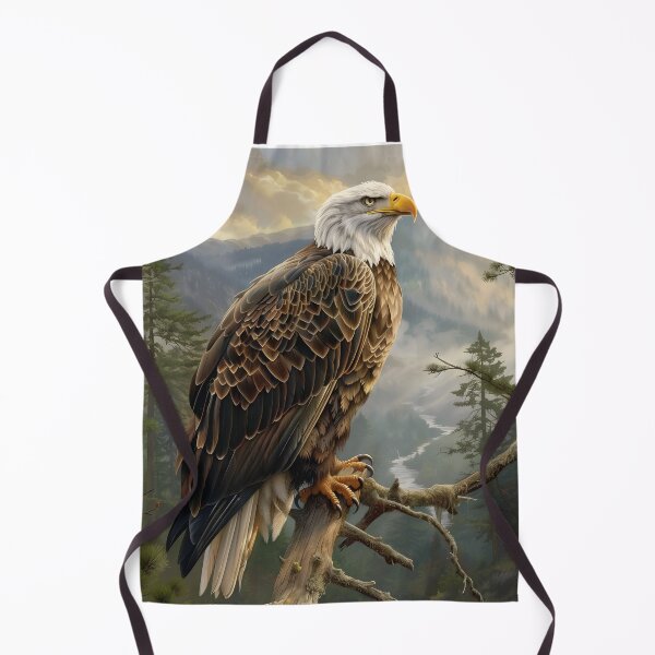 Item preview, Bald Eagle Perched on Branch, Wildlife designed and sold by GuildedWordGraphics.