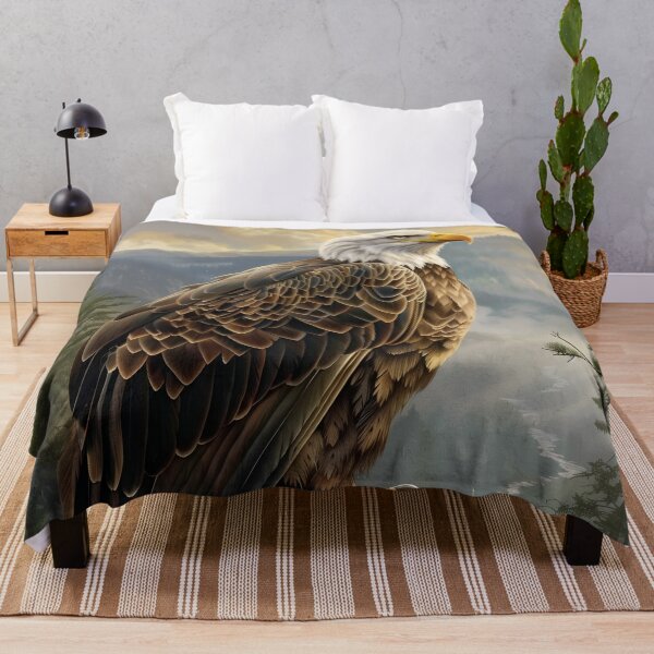 Item preview, Bald Eagle Perched on Branch, Wildlife designed and sold by GuildedWordGraphics.
