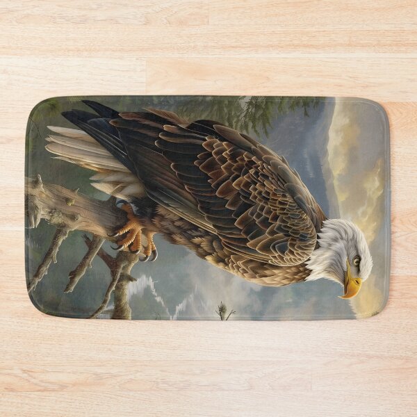 Item preview, Bald Eagle Perched on Branch, Wildlife designed and sold by GuildedWordGraphics.