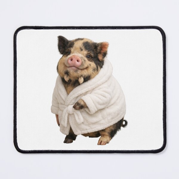 Item preview, Bathrobe Kunekune Pig designed and sold by Sillytoe.