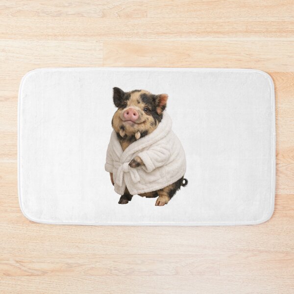 Item preview, Bathrobe Kunekune Pig designed and sold by Sillytoe.