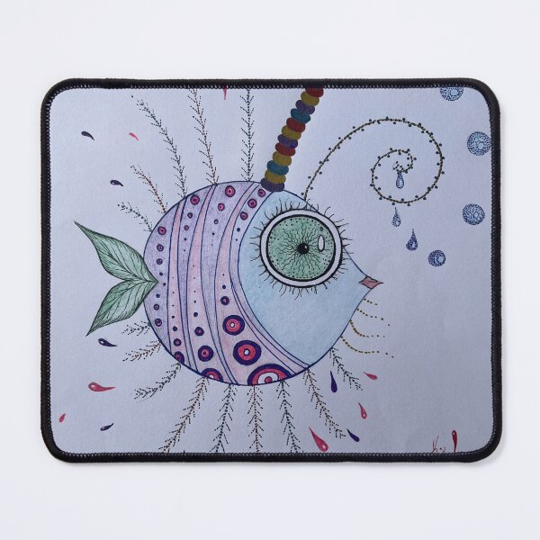Item preview, Whimsical One-Eyed Fantasy Fish designed and sold by K.Art-Avato ⭐.