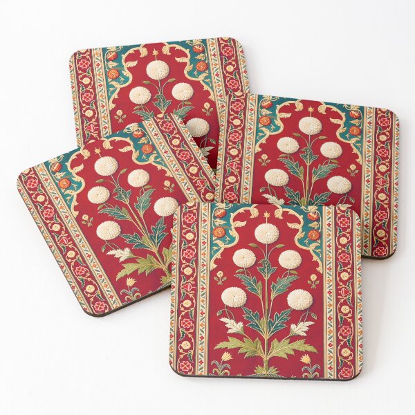 Item preview, 17th Century Carpet with Niche and Flower Design designed and sold by Vicky Brago-Mitchell®.