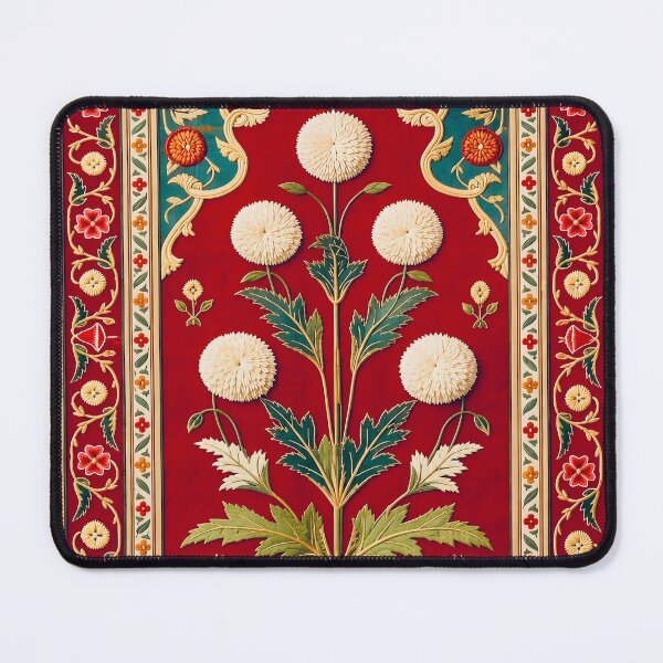 Item preview, 17th Century Carpet with Niche and Flower Design designed and sold by Vicky Brago-Mitchell®.