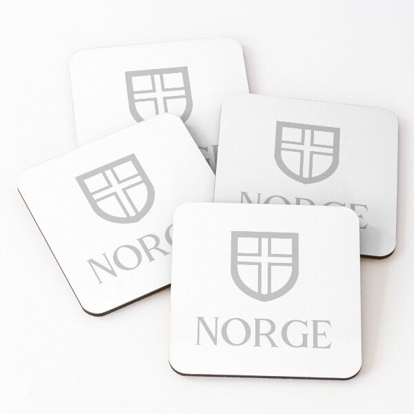 Artikelvorschau, Norwegen weiß grau entworfen und verkauft von VRedBaller.