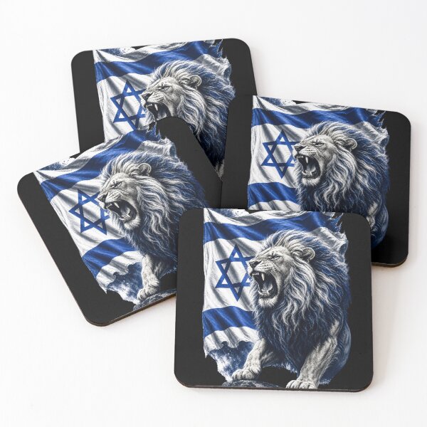 Item preview, Roaring Israeli Lion with Flag - Jewish Pride Freedom design designed and sold by FREENATION2026.