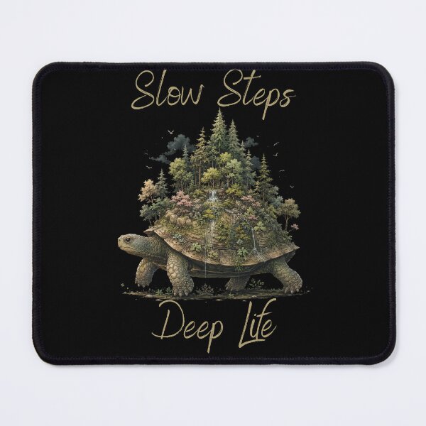 Item preview, Slow Steps Deep Life Turtle Forest Nature Lover Vintage Design designed and sold by ZetkArt.