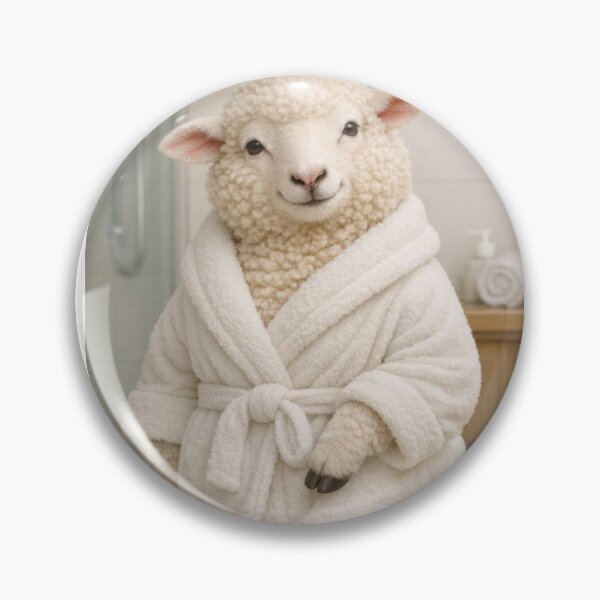 Item preview, Cozy Bathrobe Merino Sheep designed and sold by Sillytoe.