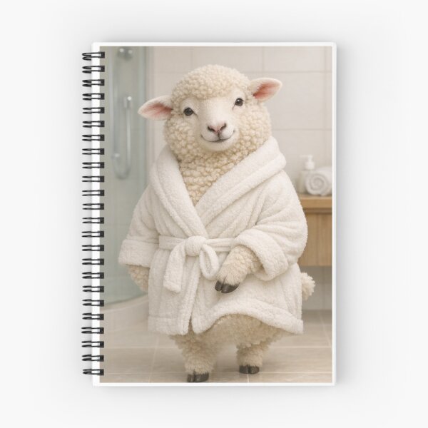 Item preview, Cozy Bathrobe Merino Sheep designed and sold by Sillytoe.