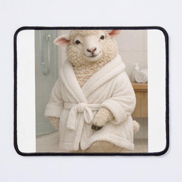 Item preview, Cozy Bathrobe Merino Sheep designed and sold by Sillytoe.