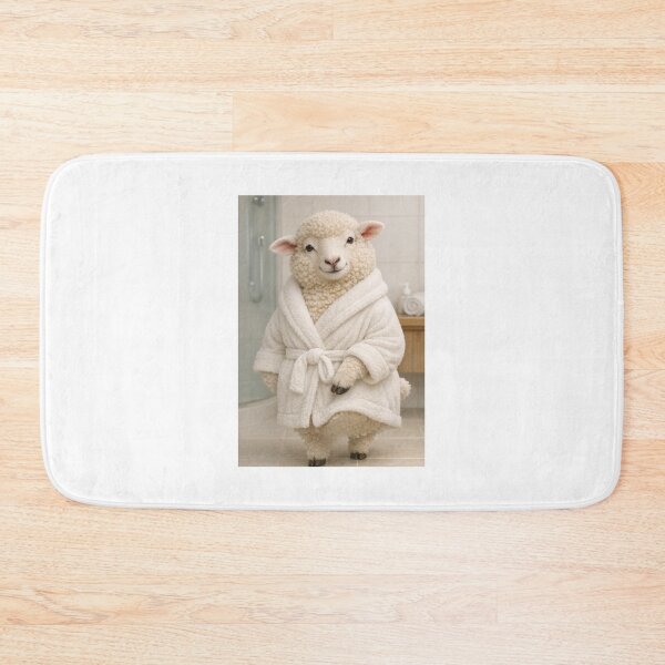 Item preview, Cozy Bathrobe Merino Sheep designed and sold by Sillytoe.