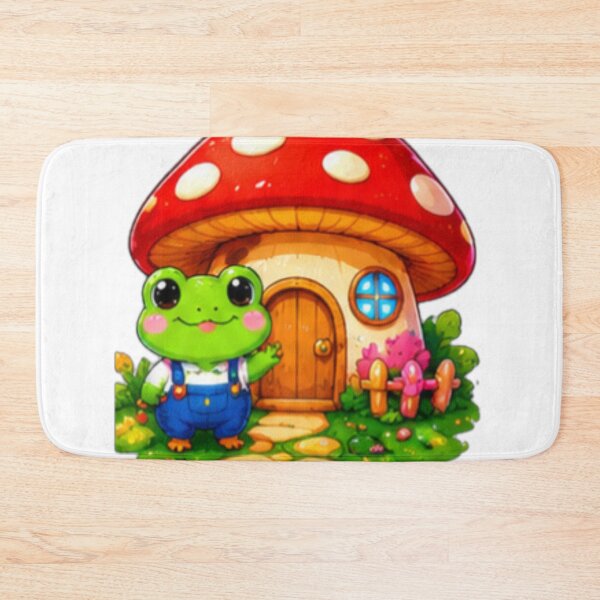 Item preview, Cute Frog Mushroom House Sticker designed and sold by DailyDoodlesBySumbul.
