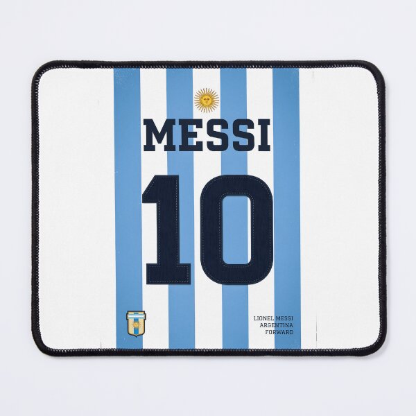 Item preview, Lionel Messi 10 Argentina Football Jersey Art Poster designed and sold by Enea Kelo.