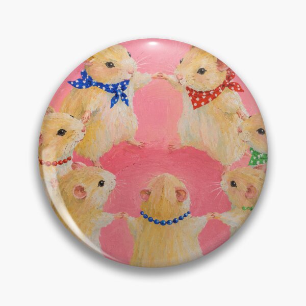 Item preview, Cute Hamsters Dancing Circle Nursery Painting designed and sold by bosamji.