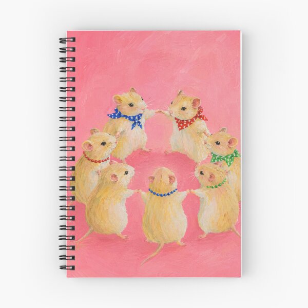 Item preview, Cute Hamsters Dancing Circle Nursery Painting designed and sold by bosamji.